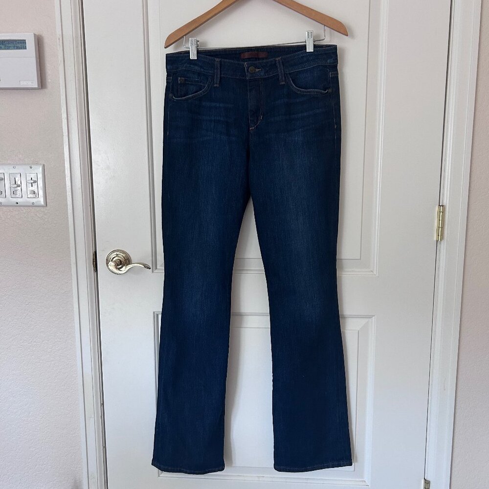 Joe’s Jeans Curvy Bootcut Jeans Size 32 Dark Wash Stretch Flare Long Tall